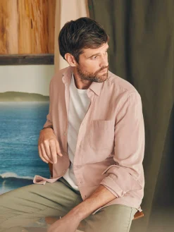 Faherty Brand Sunwashed Chambray Shirt -