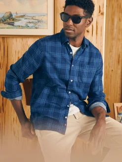 Faherty Brand Sunwashed Chambray Shirt -