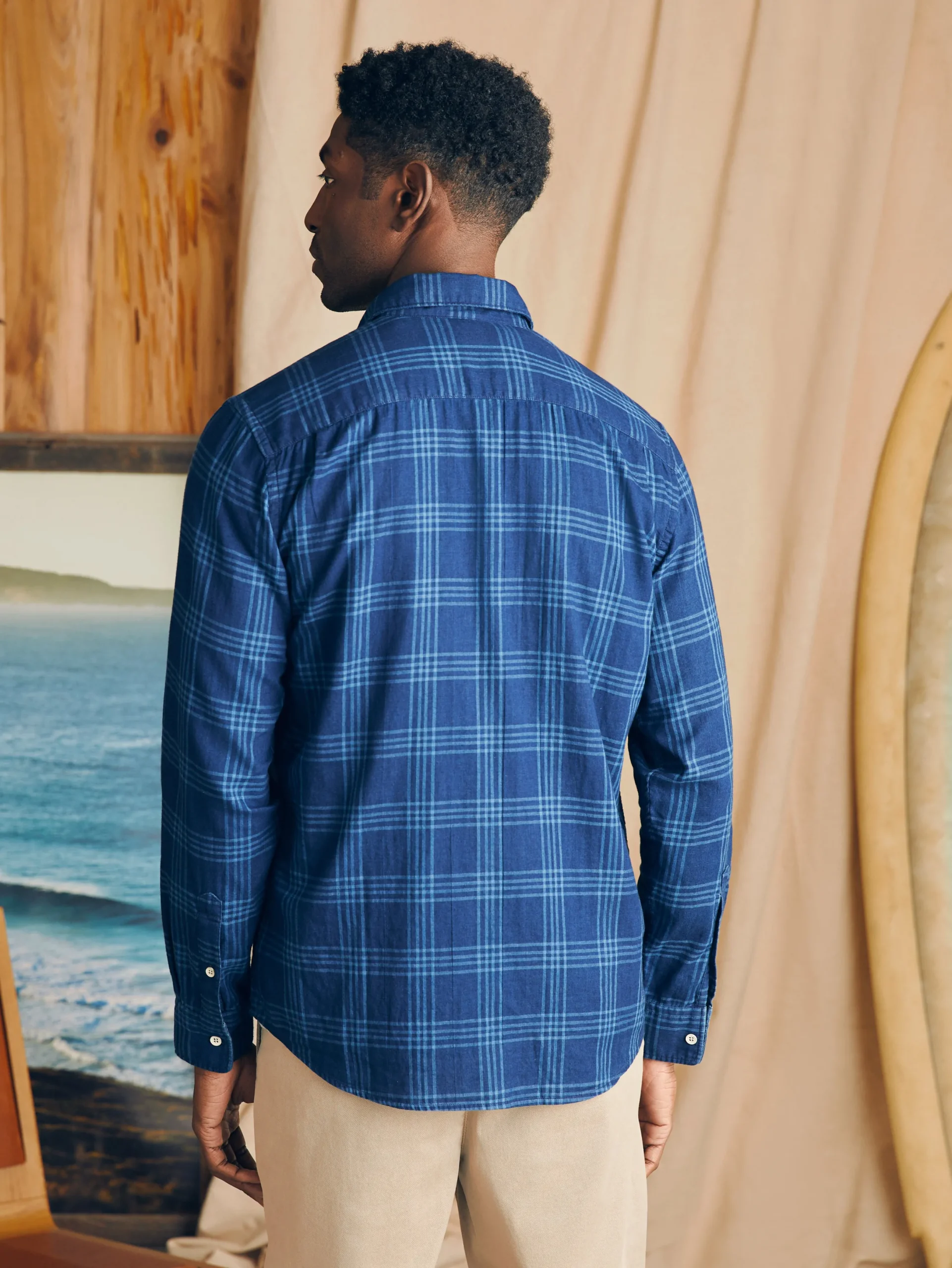 Faherty Brand Sunwashed Chambray Shirt -