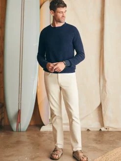Faherty Brand Sunwashed Crewneck Sweater -