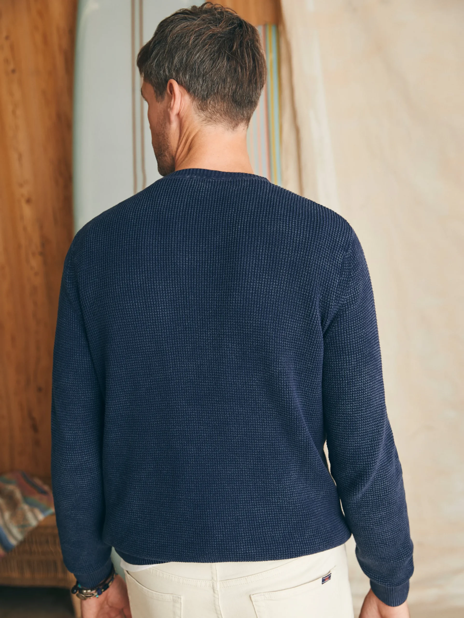 Faherty Brand Sunwashed Crewneck Sweater -