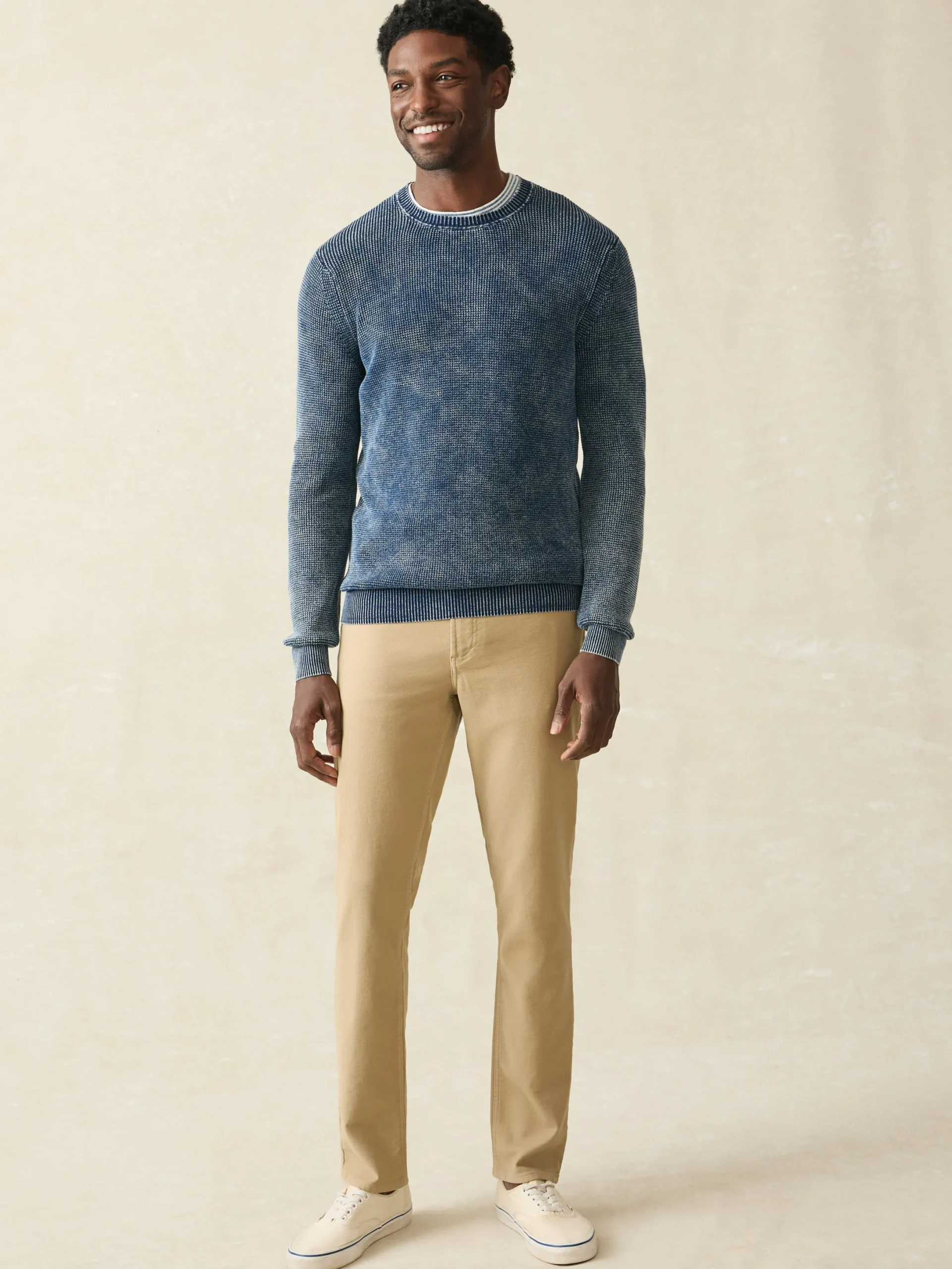 Faherty Brand Sunwashed Crewneck Sweater -