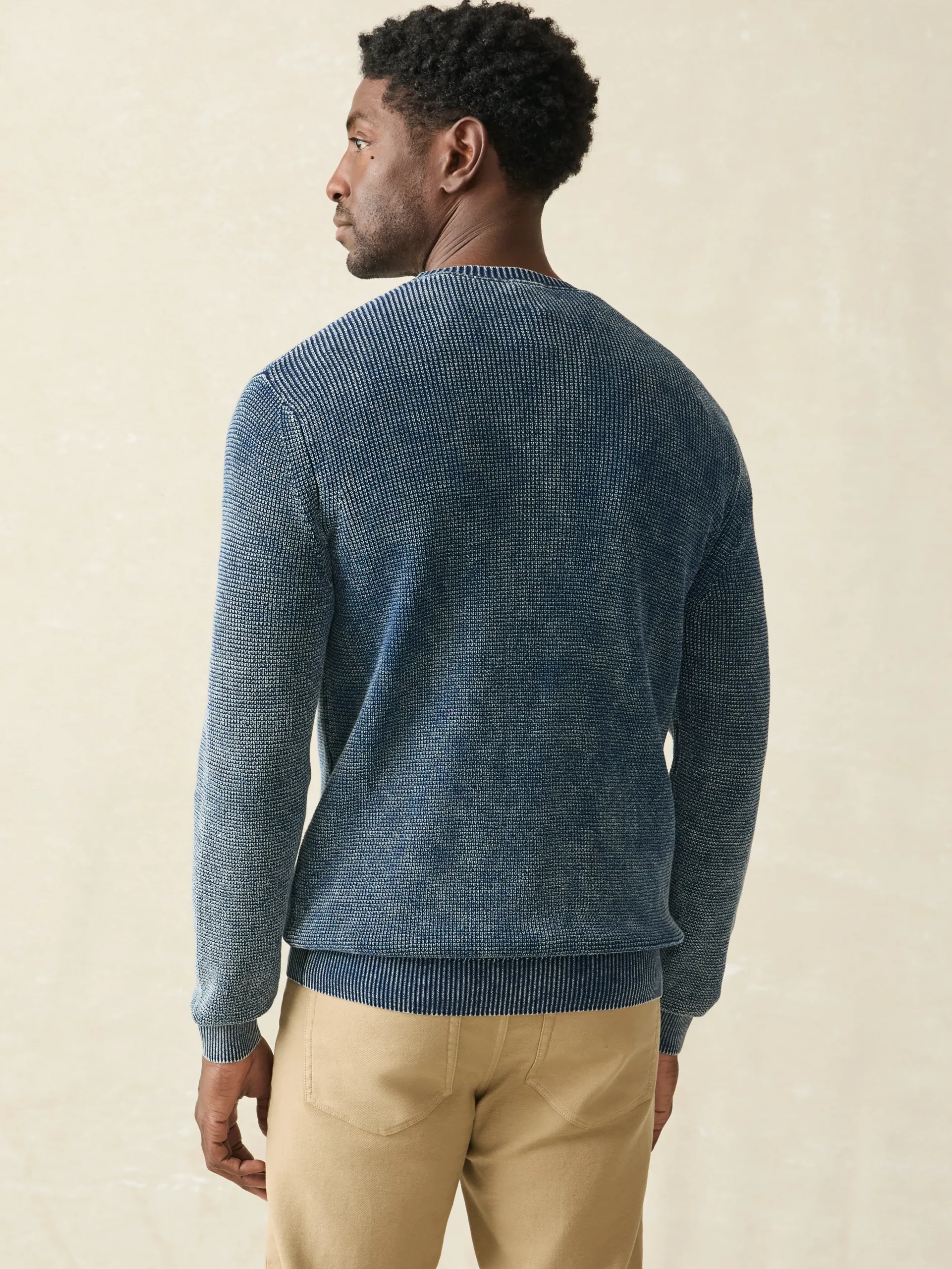 Faherty Brand Sunwashed Crewneck Sweater -