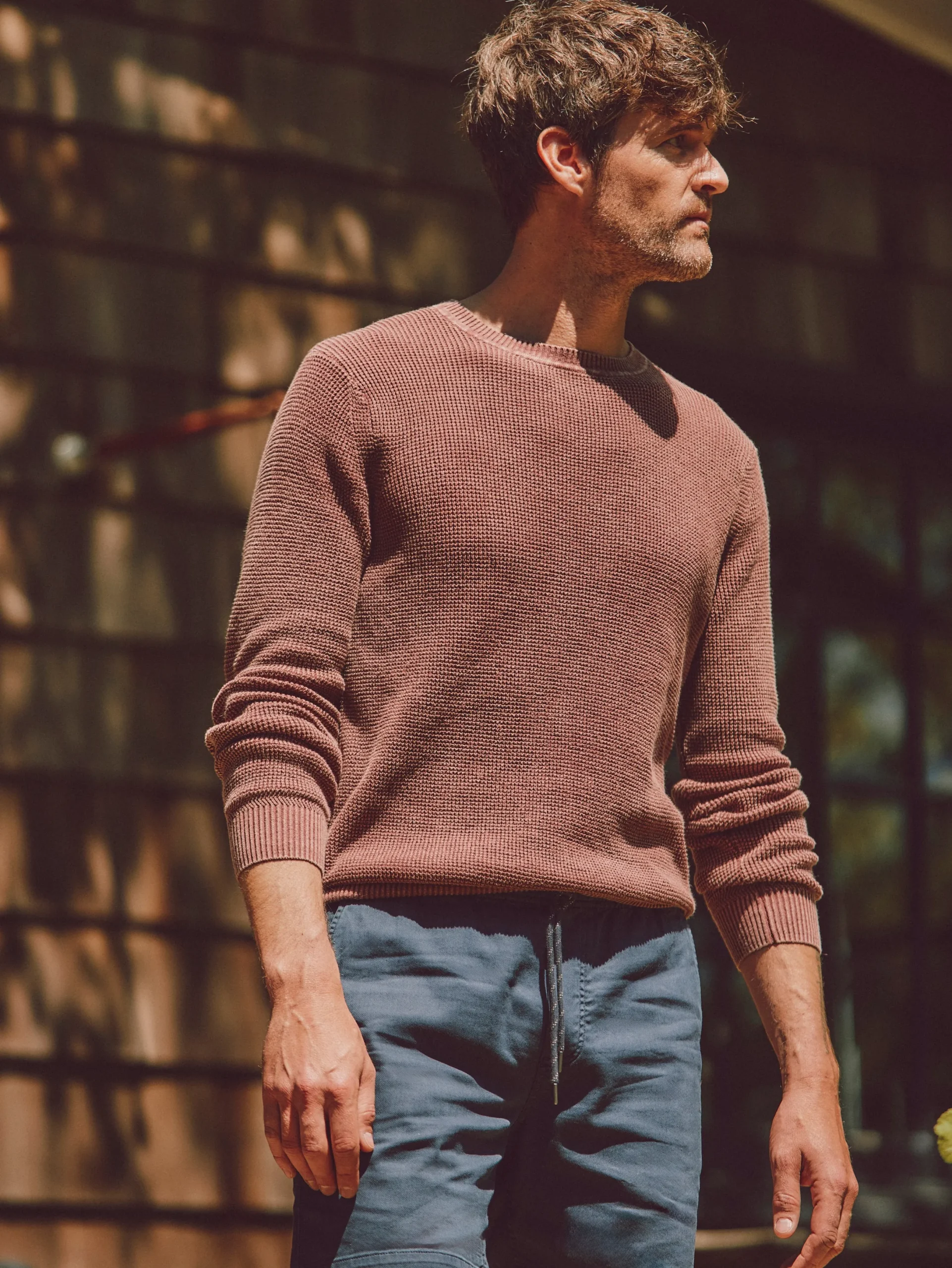 Faherty Brand Sunwashed Crewneck Sweater -