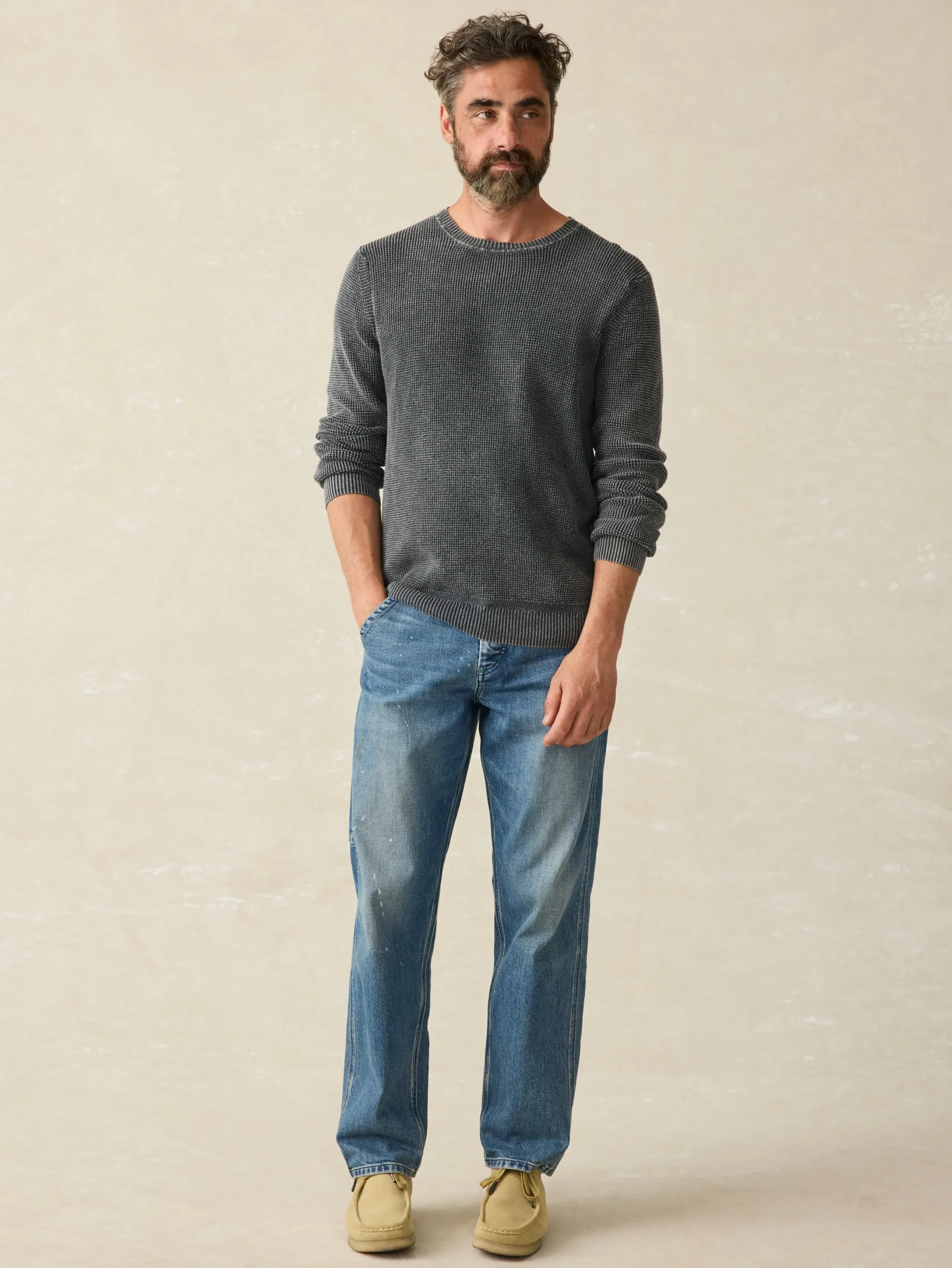 Faherty Brand Sunwashed Crewneck Sweater (Tall) -
