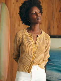 Women Faherty Brand Sunwashed Fisherman Cardigan -