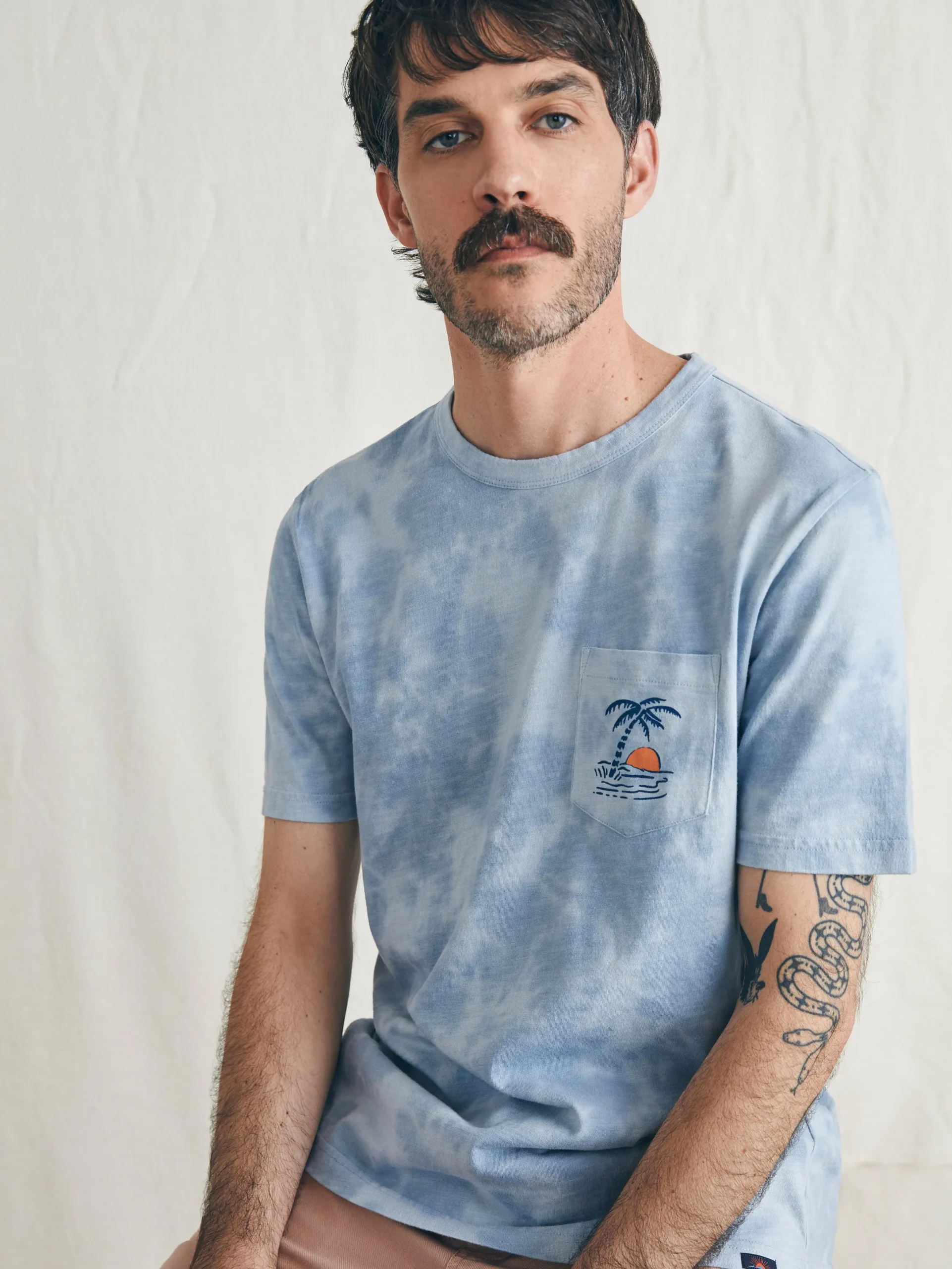 Faherty Brand Sunwashed Graphic Tee -
