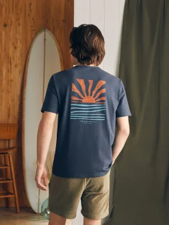 Faherty Brand Sunwashed Graphic Tee -