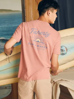 Faherty Brand Sunwashed Graphic Tee -
