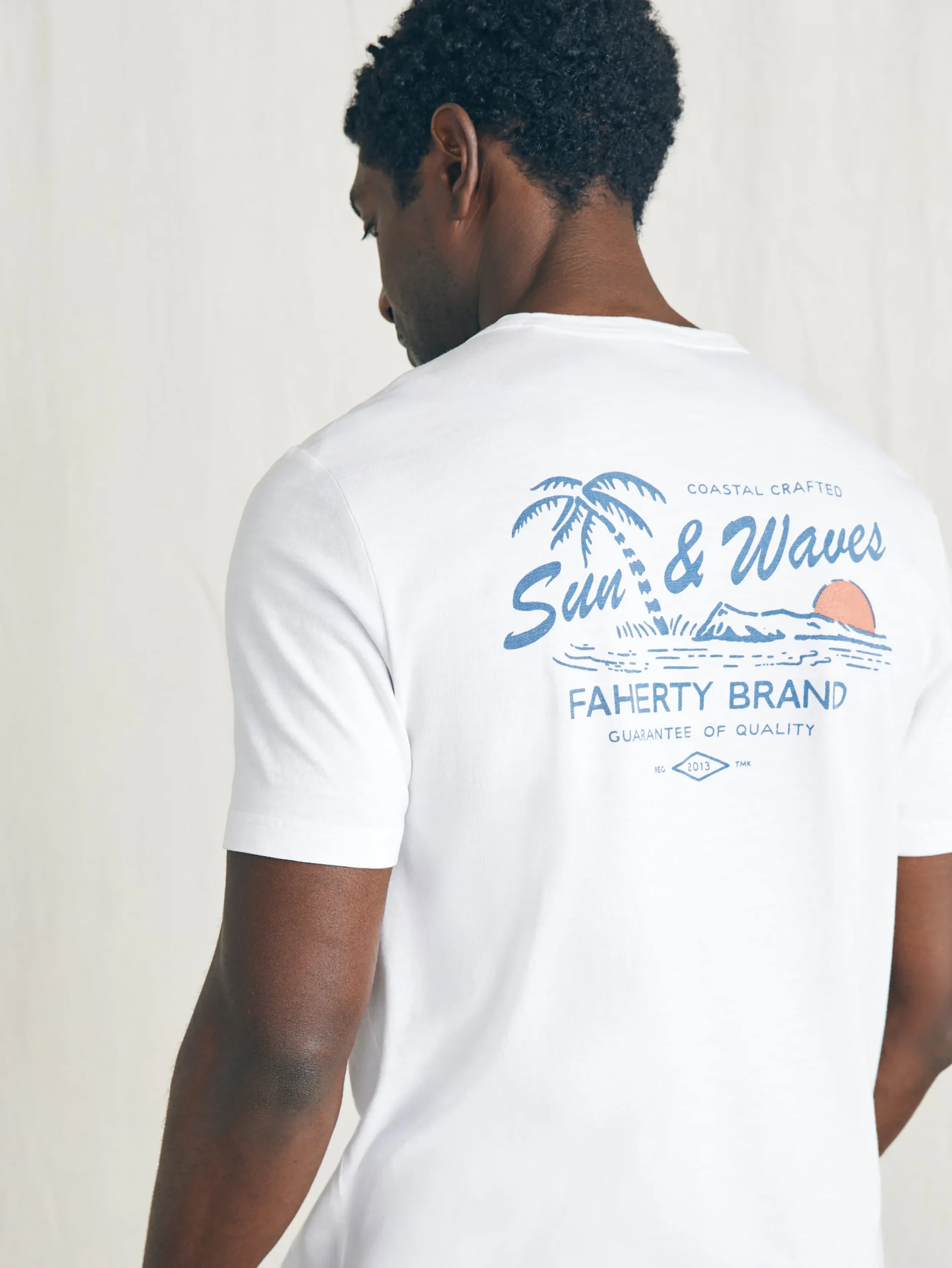 Faherty Brand Sunwashed Graphic Tee -
