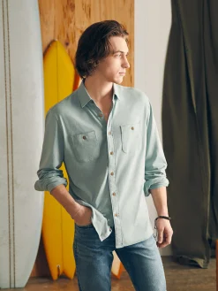 Faherty Brand Sunwashed Knit Shirt -