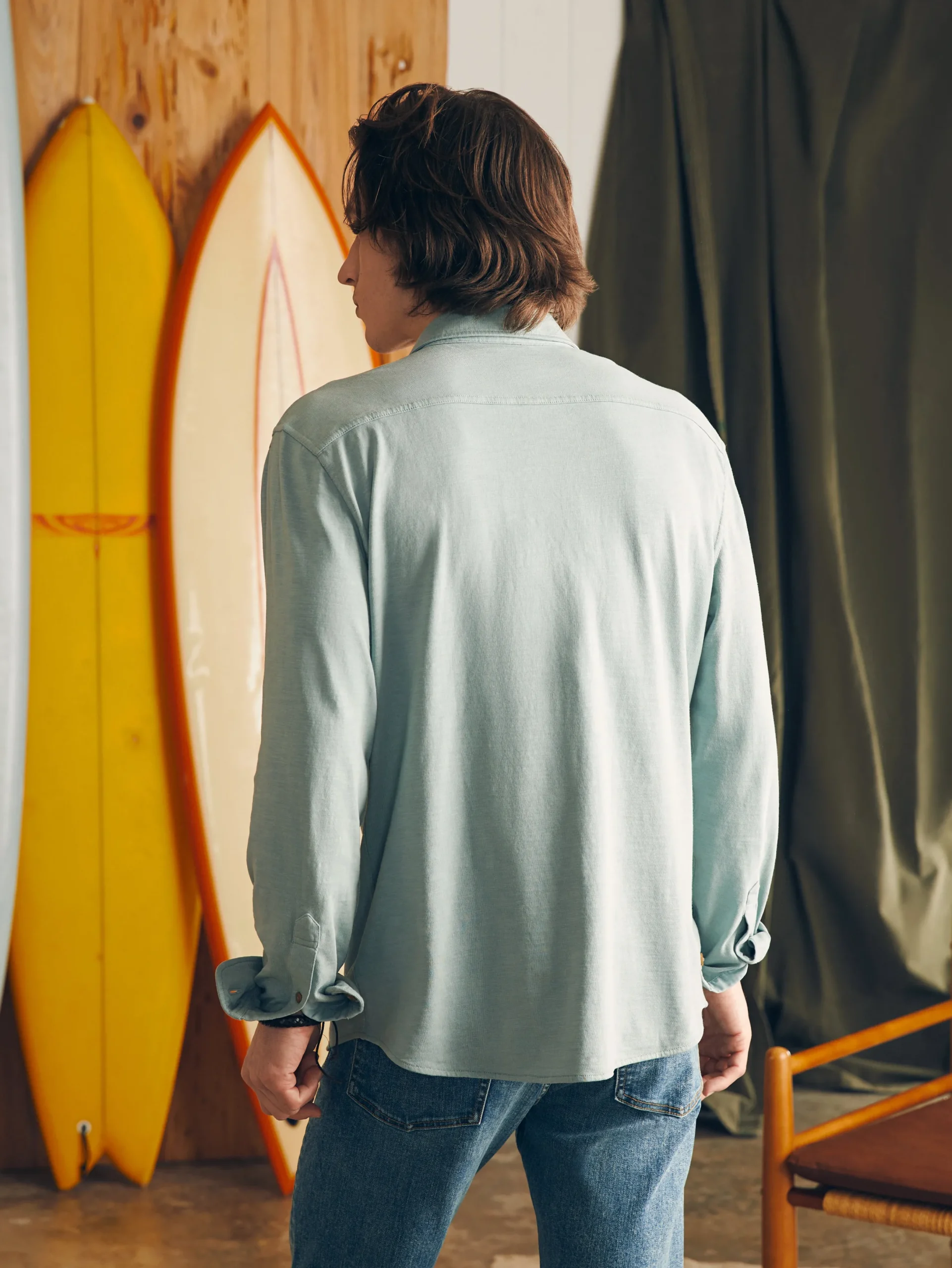 Faherty Brand Sunwashed Knit Shirt -