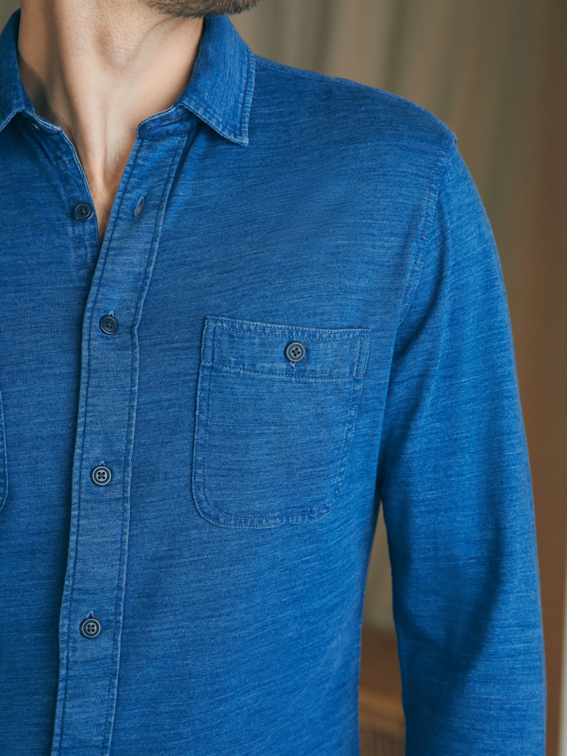 Faherty Brand Sunwashed Knit Shirt -