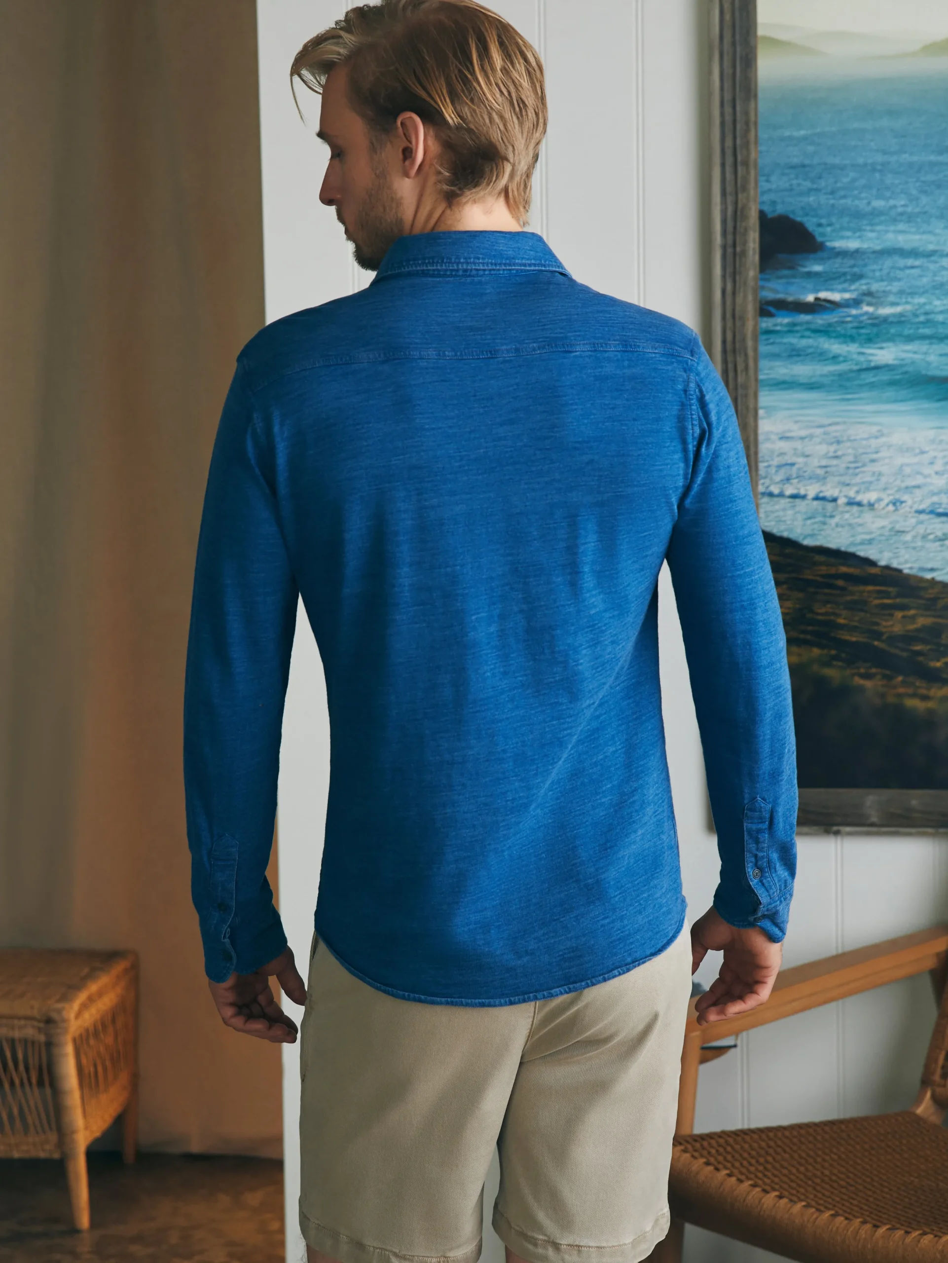 Faherty Brand Sunwashed Knit Shirt -