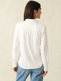 Women Faherty Brand Sunwashed Knit Shirt -