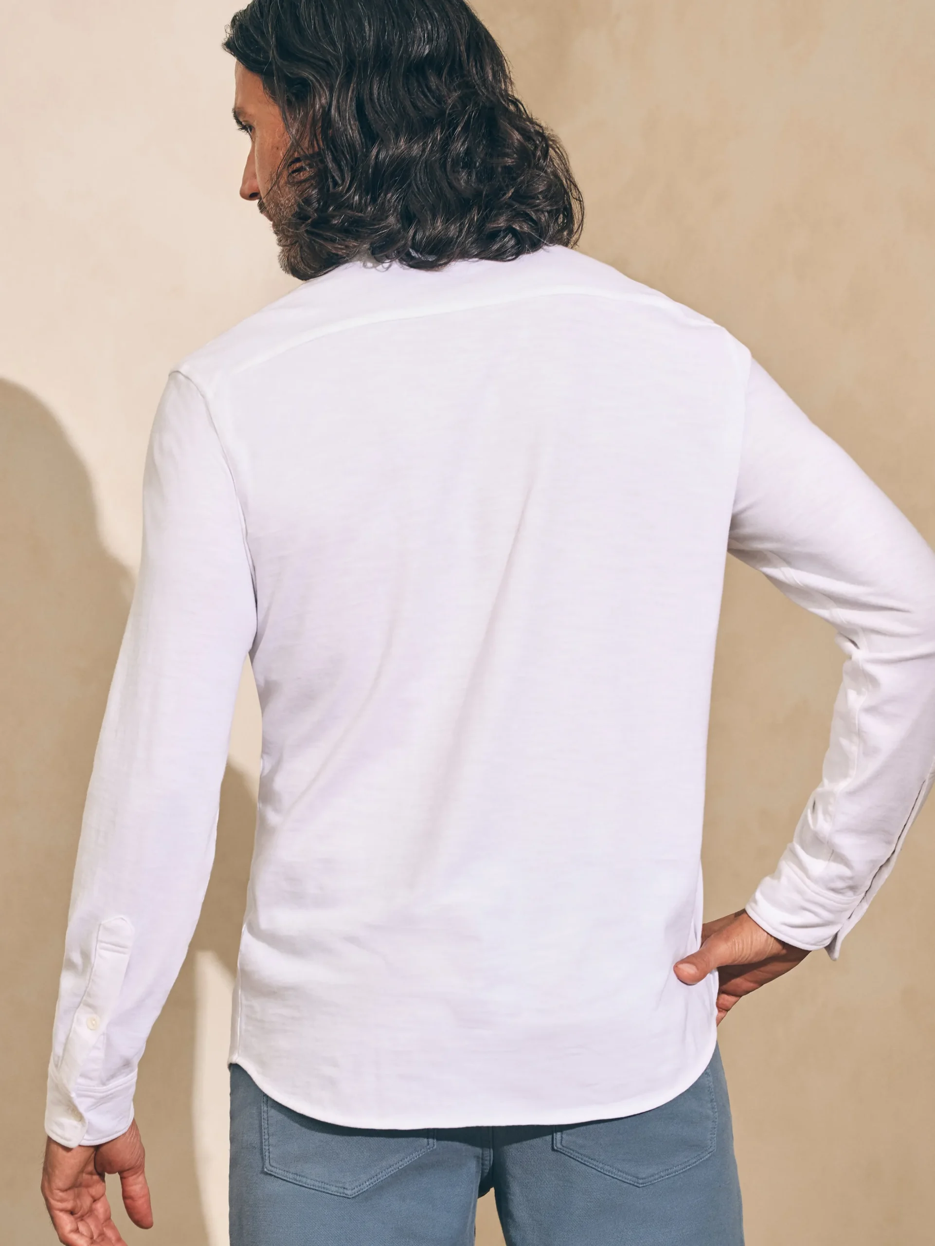 Faherty Brand Sunwashed Knit Shirt (Single Pocket) (Tall) -