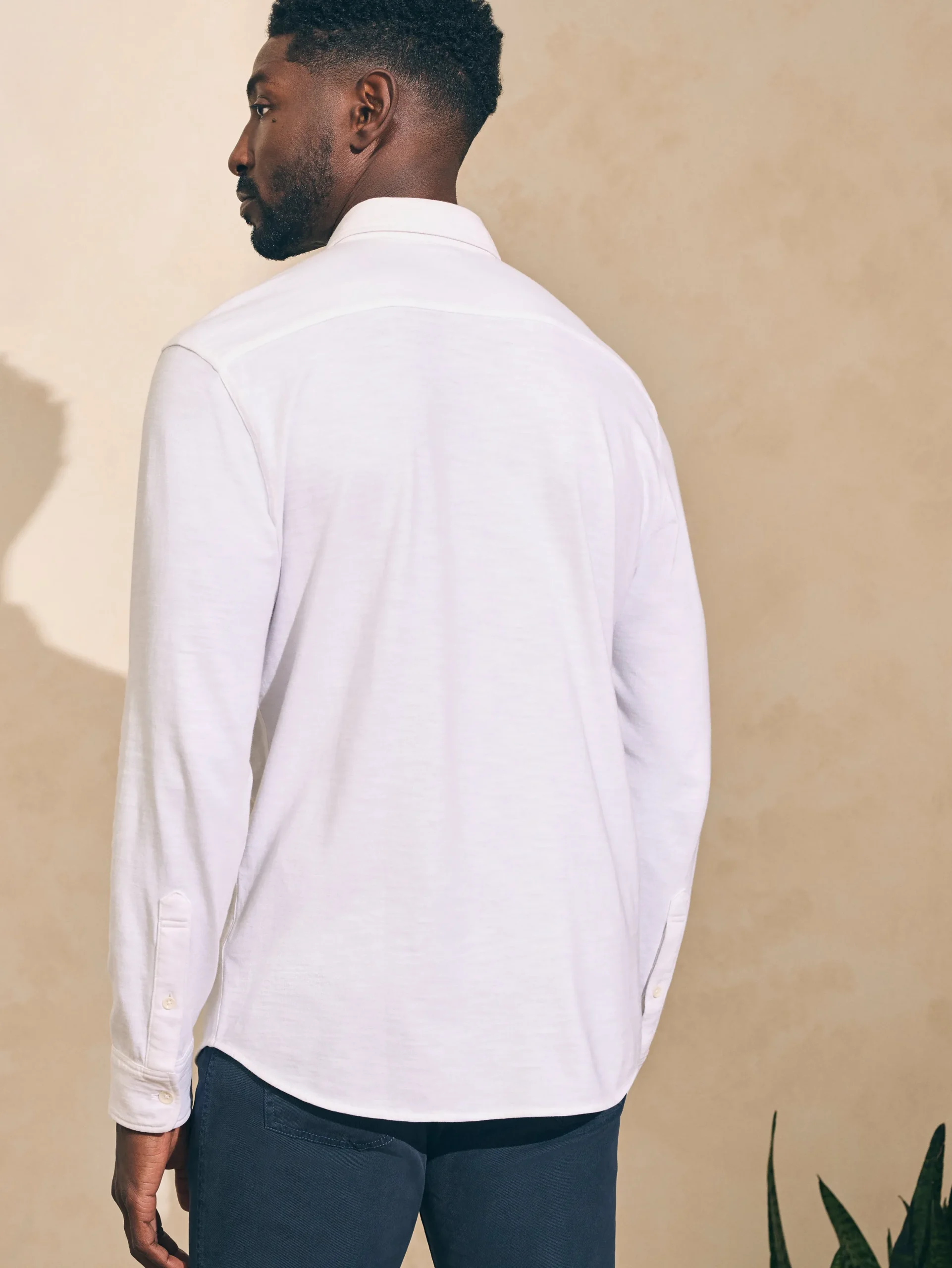 Faherty Brand Sunwashed Knit Shirt (Single Pocket) (Tall) -