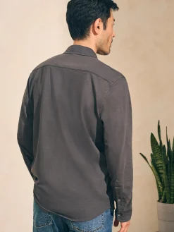 Faherty Brand Sunwashed Knit Shirt (Single Pocket) -