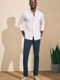 Faherty Brand Sunwashed Knit Shirt (Single Pocket) -