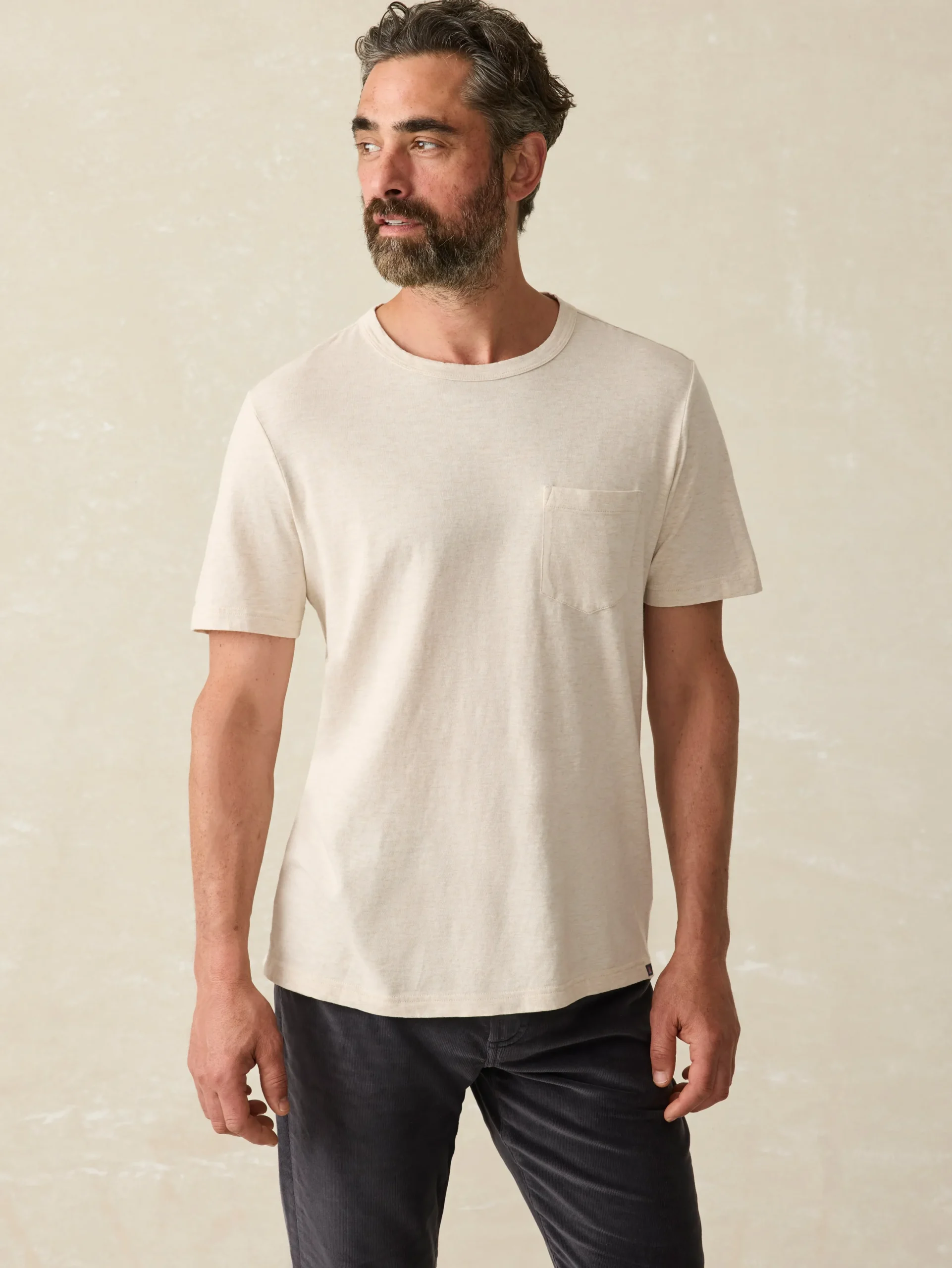 Faherty Brand Sunwashed Pocket Tee -