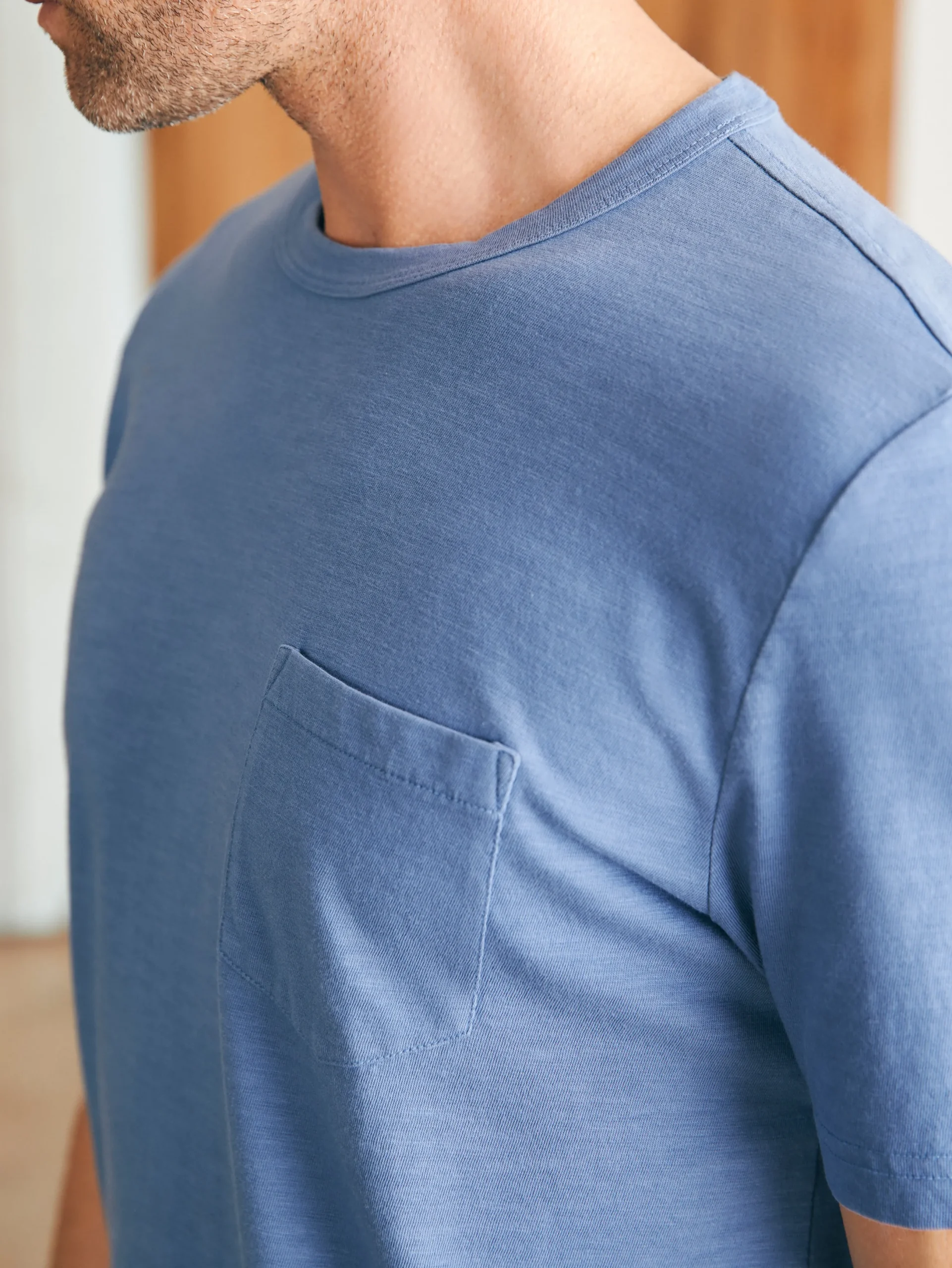 Faherty Brand Sunwashed Pocket Tee -