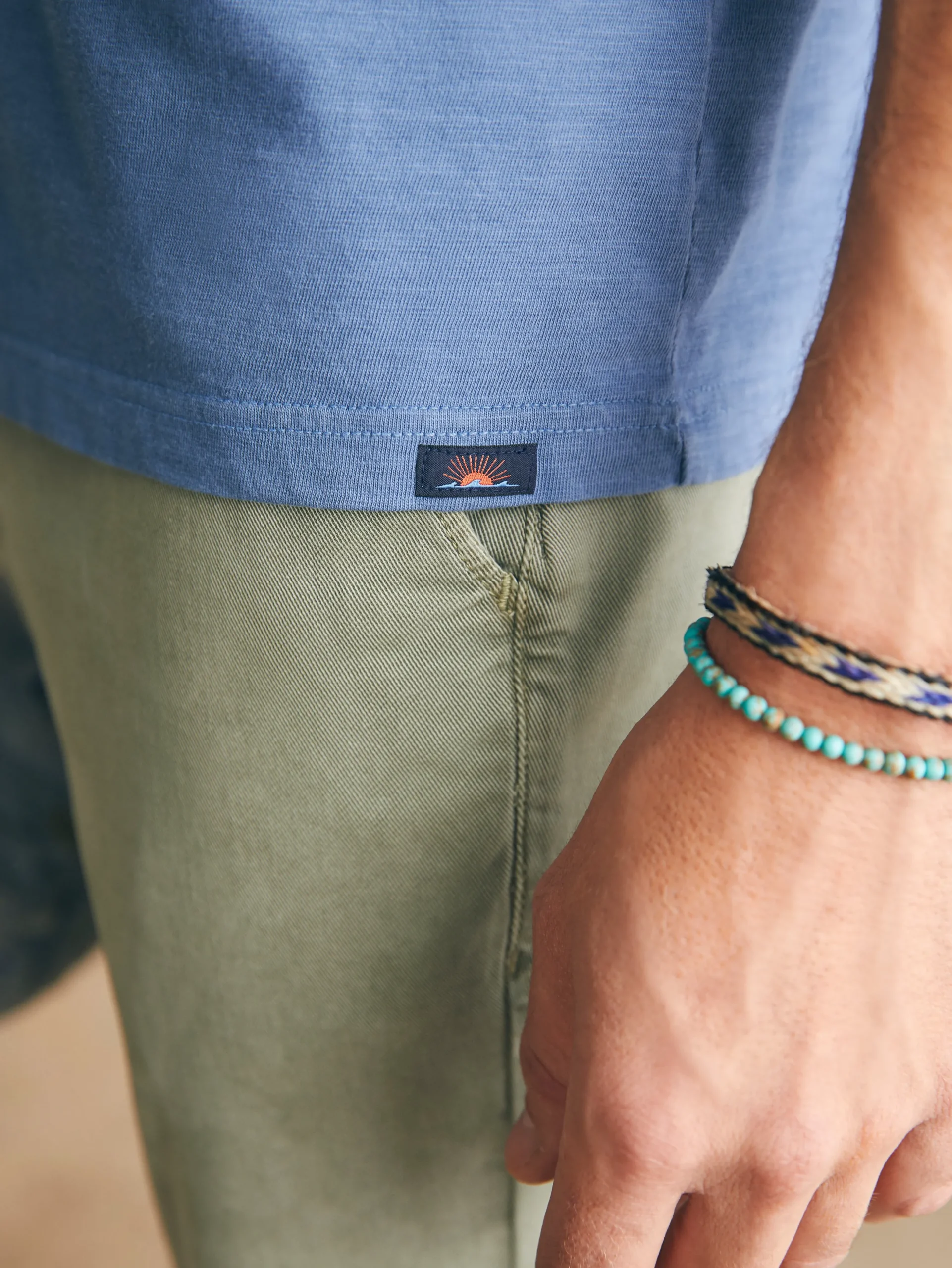 Faherty Brand Sunwashed Pocket Tee -