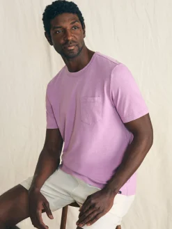 Faherty Brand Sunwashed Pocket Tee -