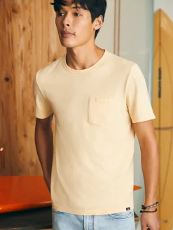 Faherty Brand Sunwashed Pocket Tee -
