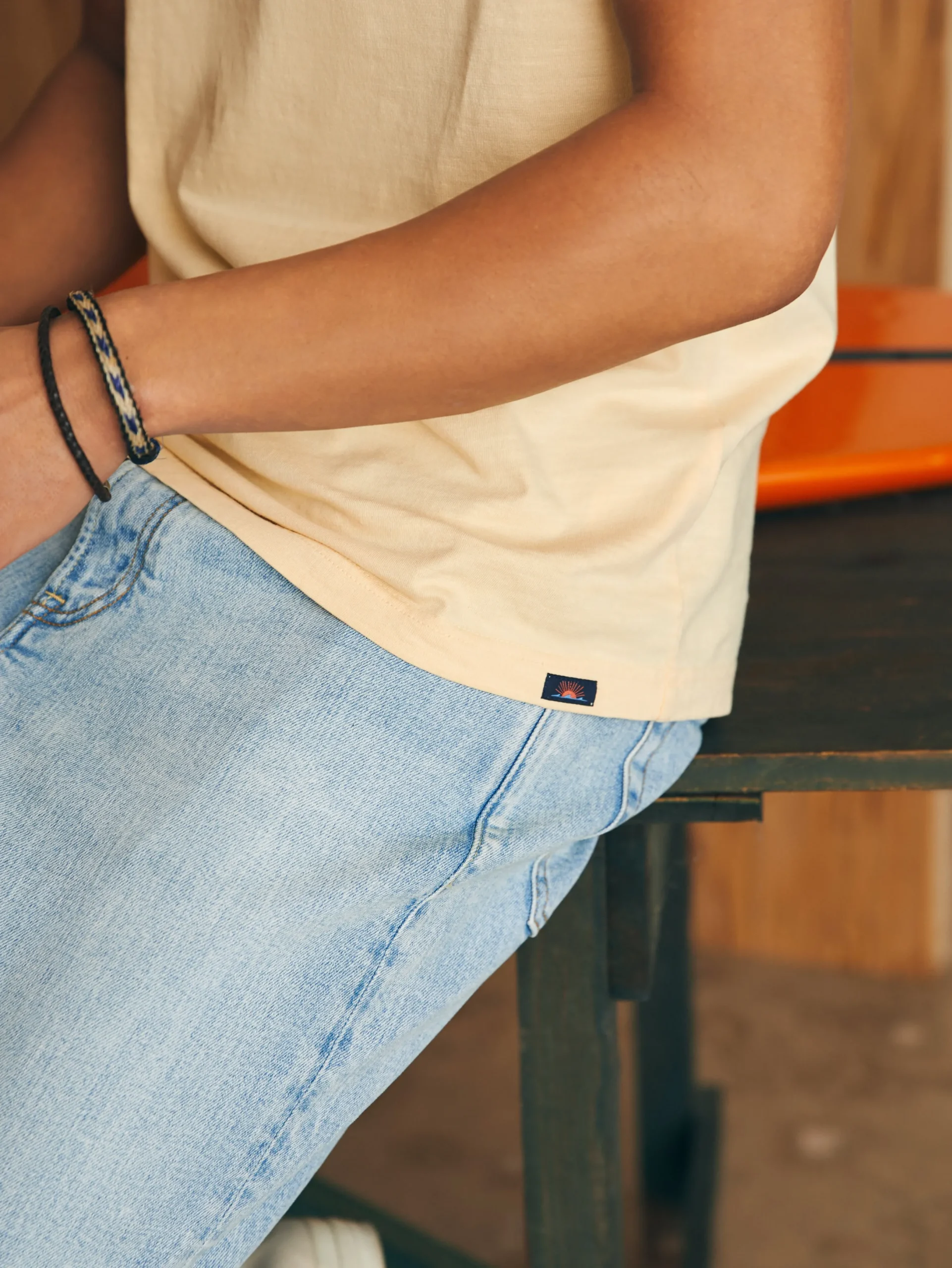 Faherty Brand Sunwashed Pocket Tee -