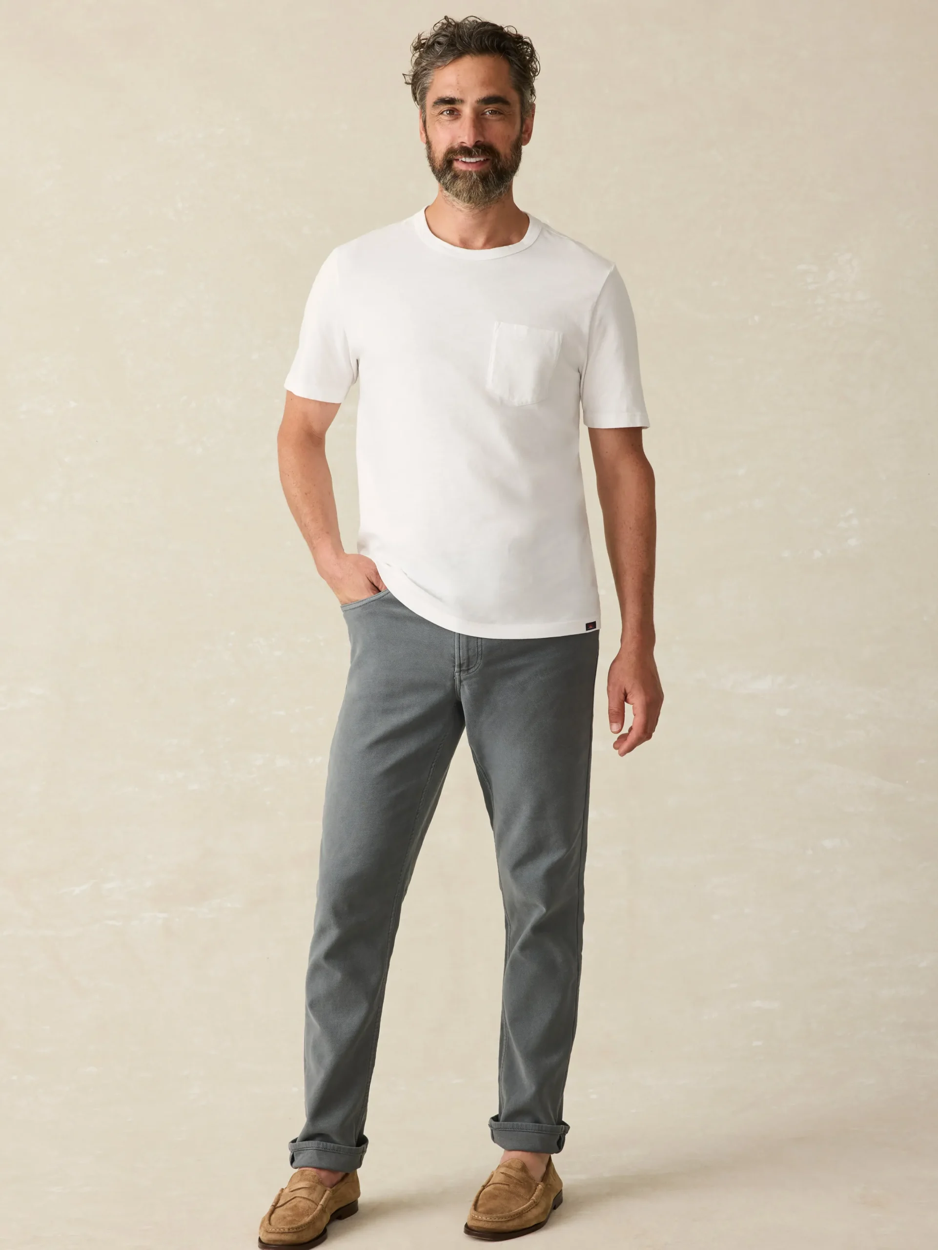 Faherty Brand Sunwashed Pocket Tee -