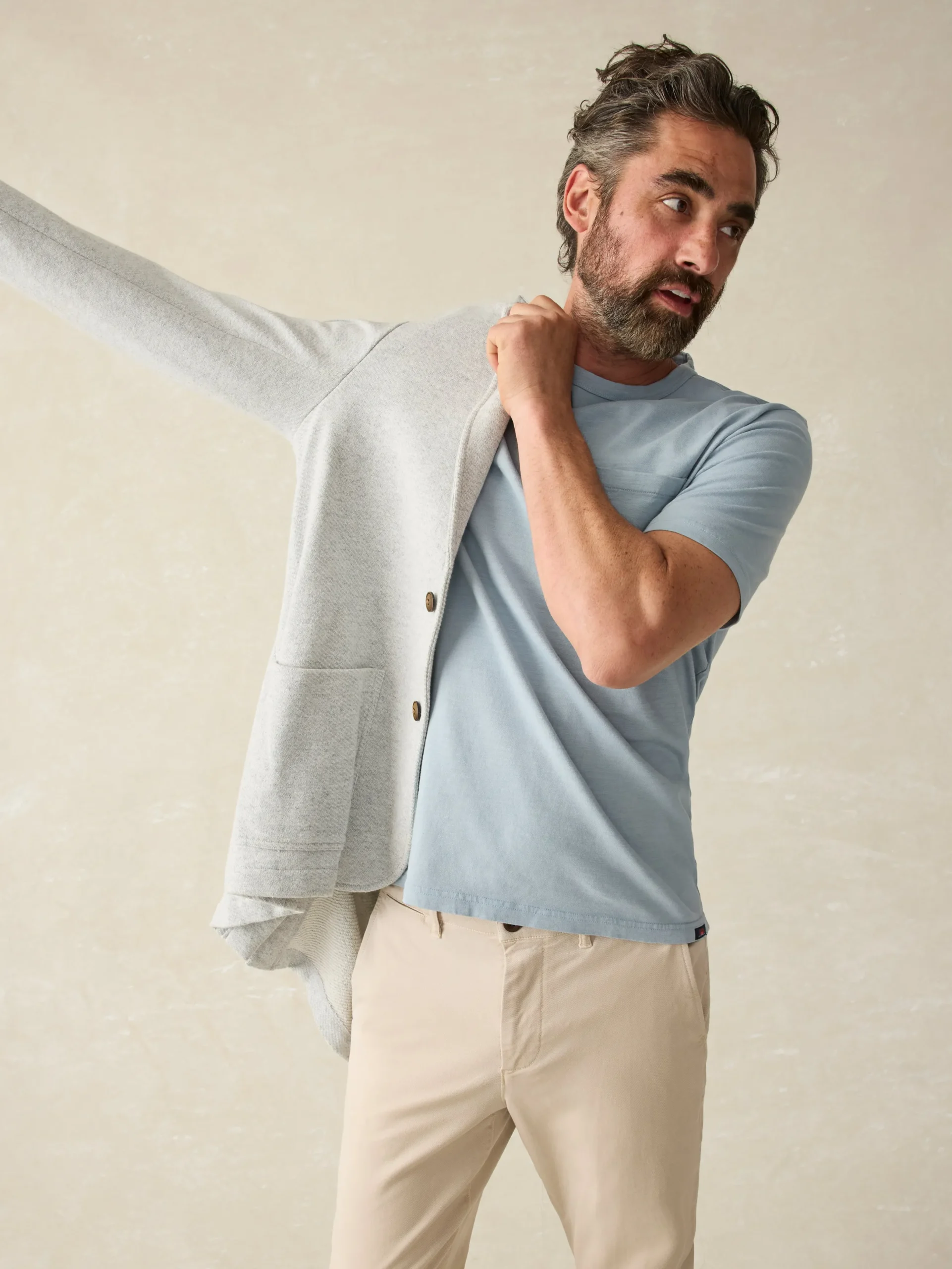 Faherty Brand Sunwashed Pocket Tee (Tall) -