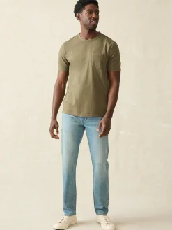 Faherty Brand Sunwashed Pocket Tee (Tall) -