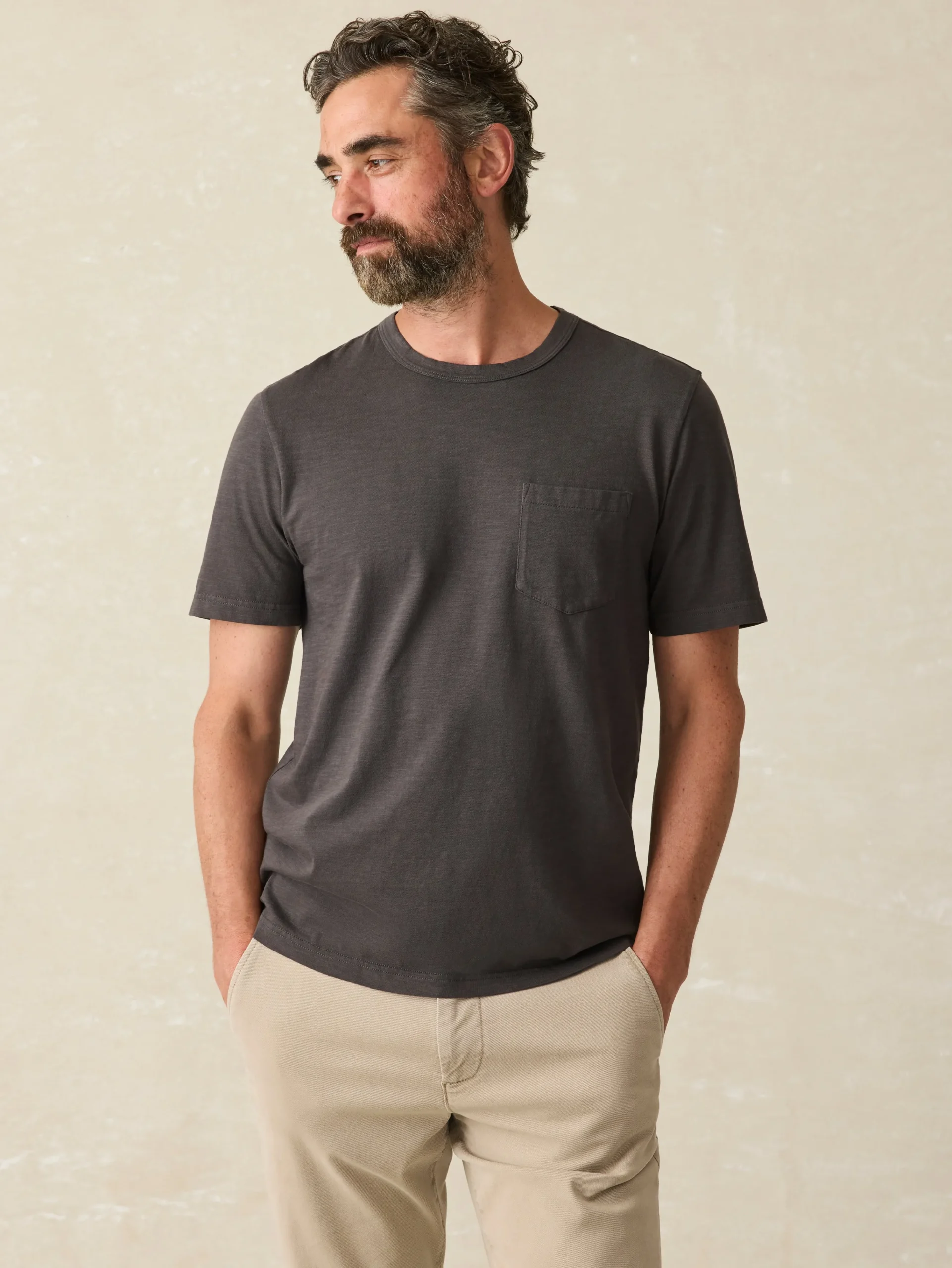 Faherty Brand Sunwashed Pocket Tee (Tall) -