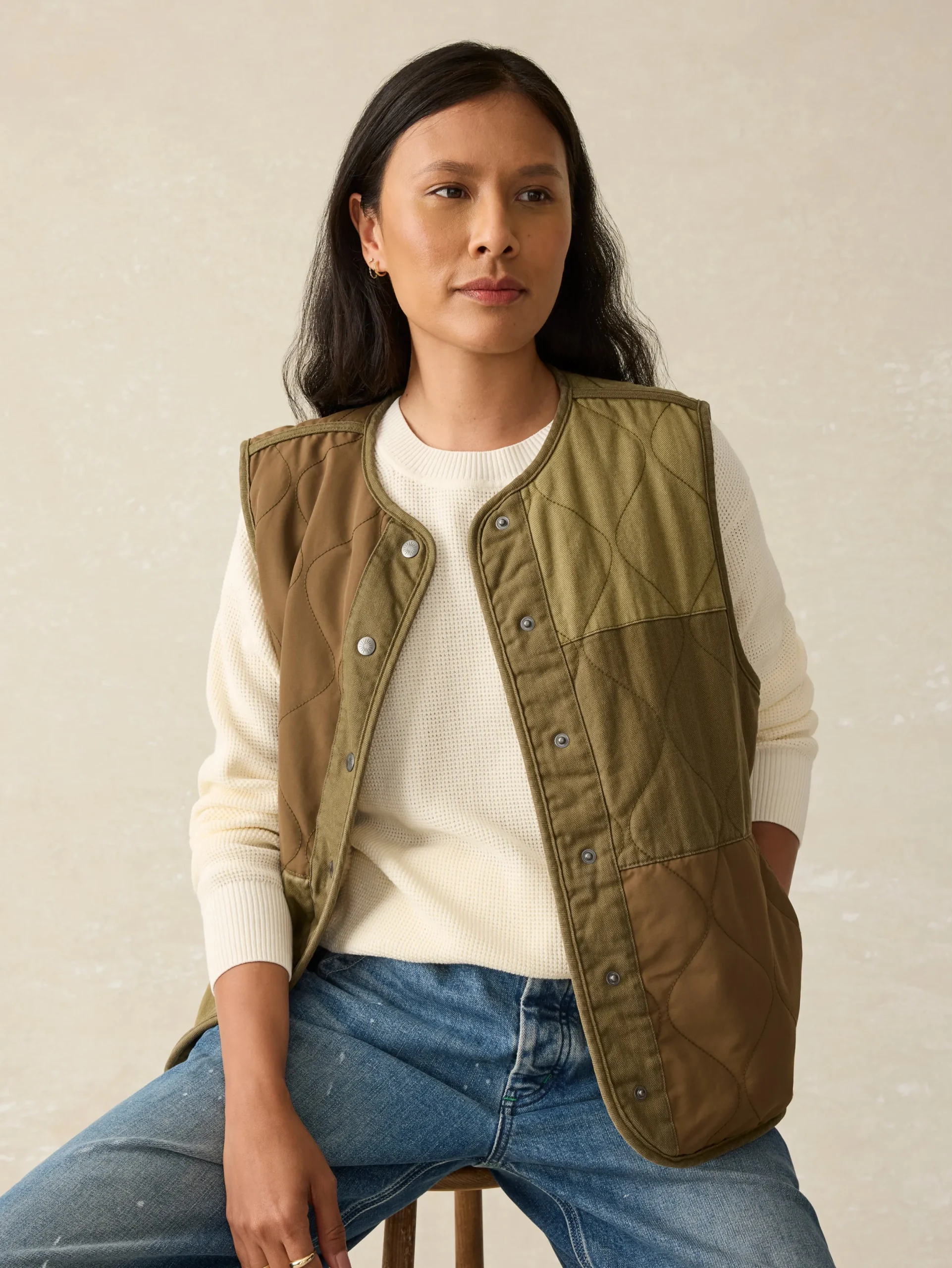 Women Faherty Brand Sunwashed Relaxed Sweater -