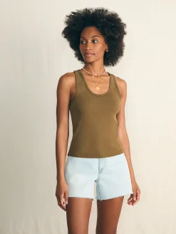 Women Faherty Brand Sunwashed Rib Tank -