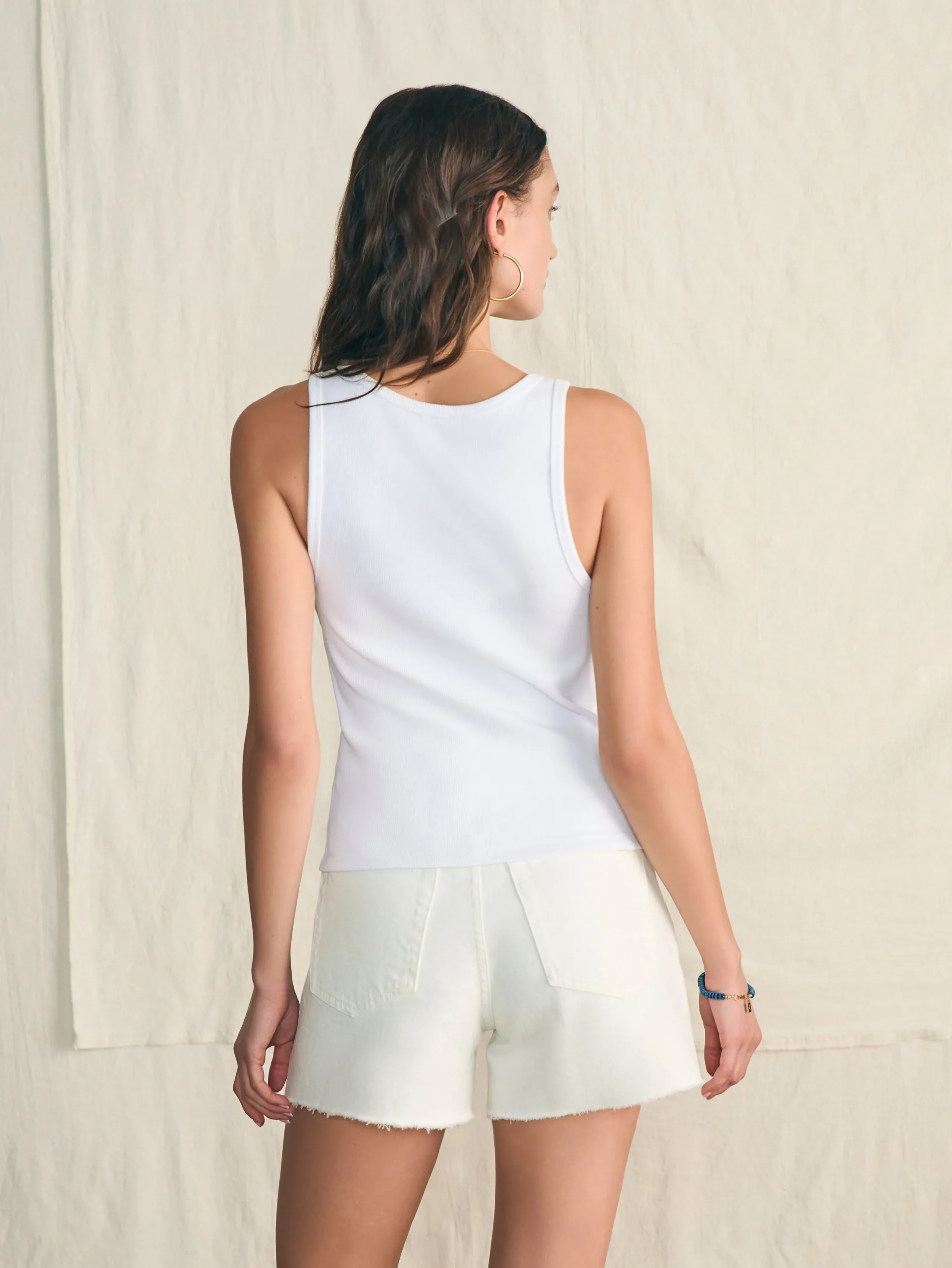 Women Faherty Brand Sunwashed Rib Tank -