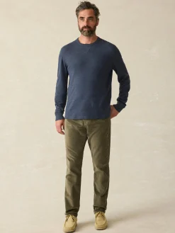 Faherty Brand Sunwashed Slub Crew -