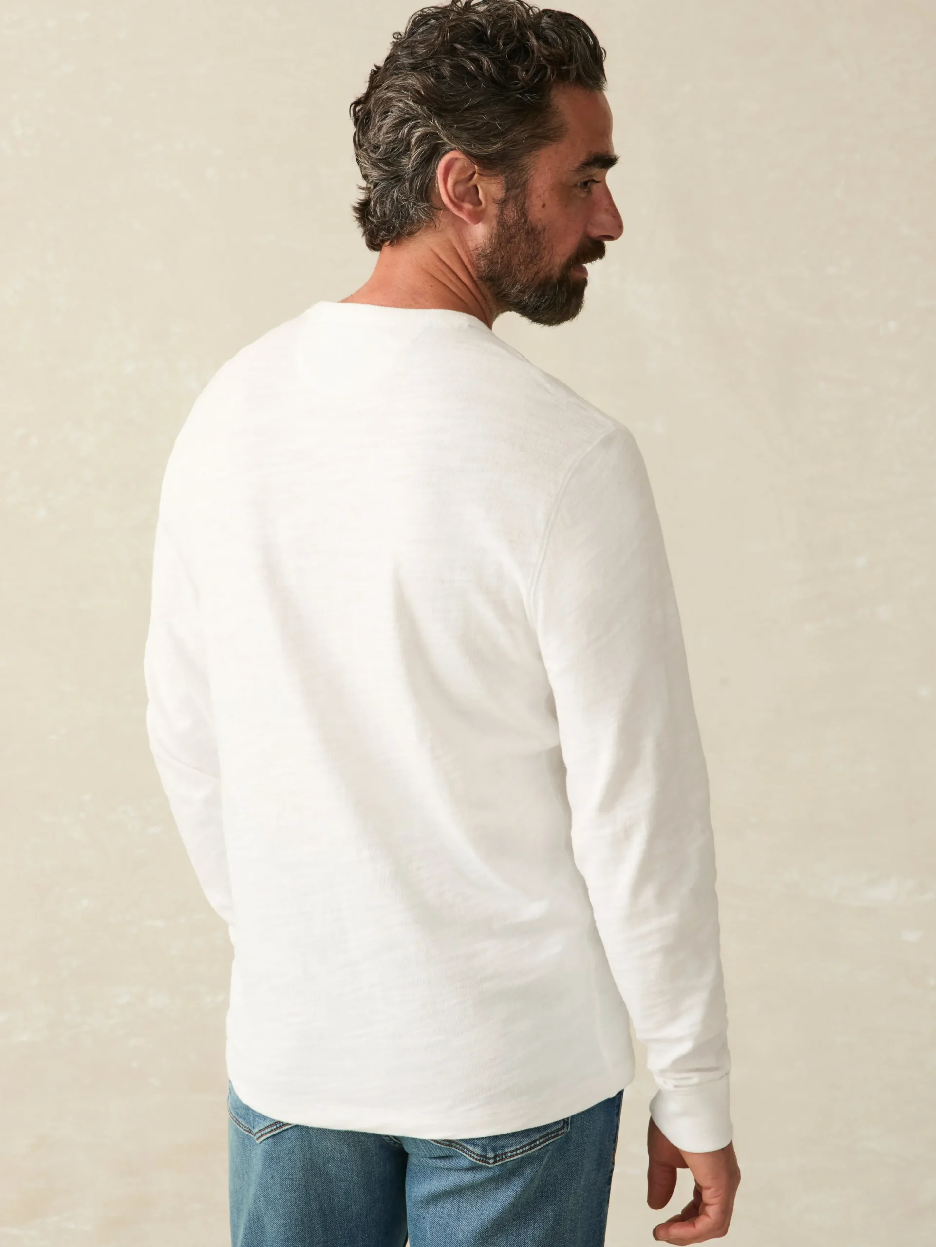 Faherty Brand Sunwashed Slub Crew -