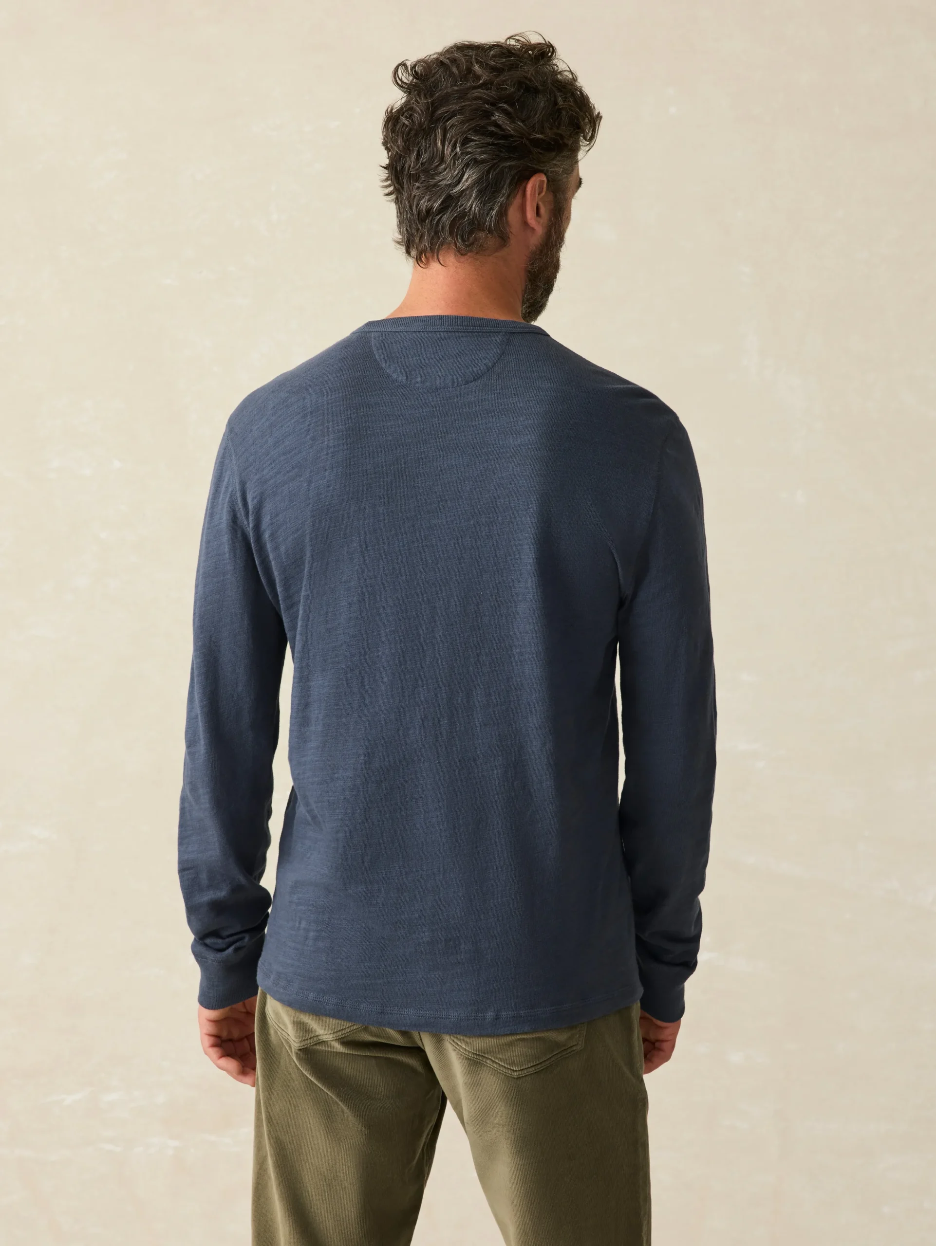 Faherty Brand Sunwashed Slub Crew (Tall) -