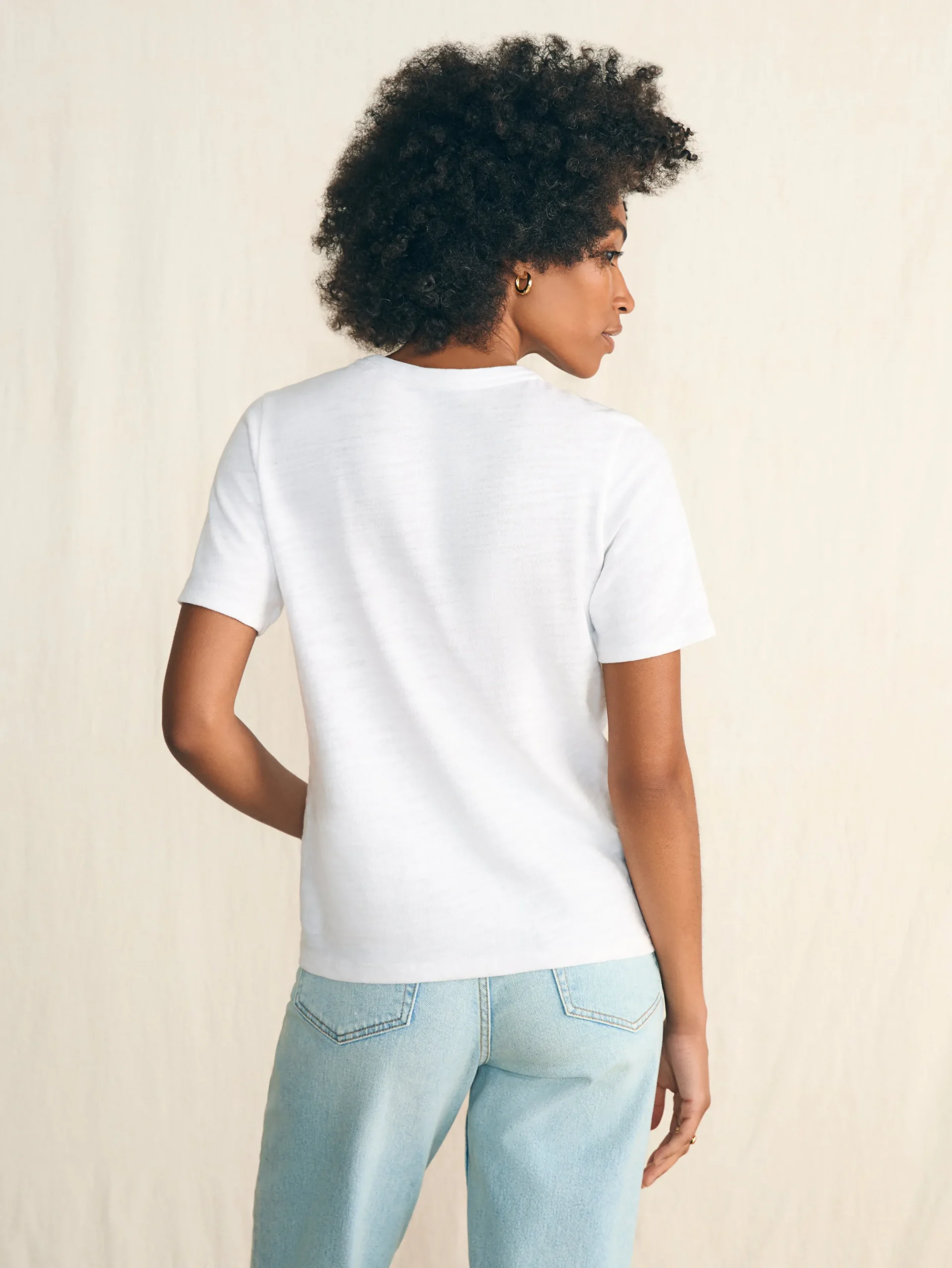 Women Faherty Brand Sunwashed Slub Graphic Tee -