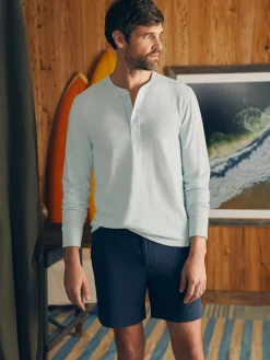 Faherty Brand Sunwashed Slub Henley -