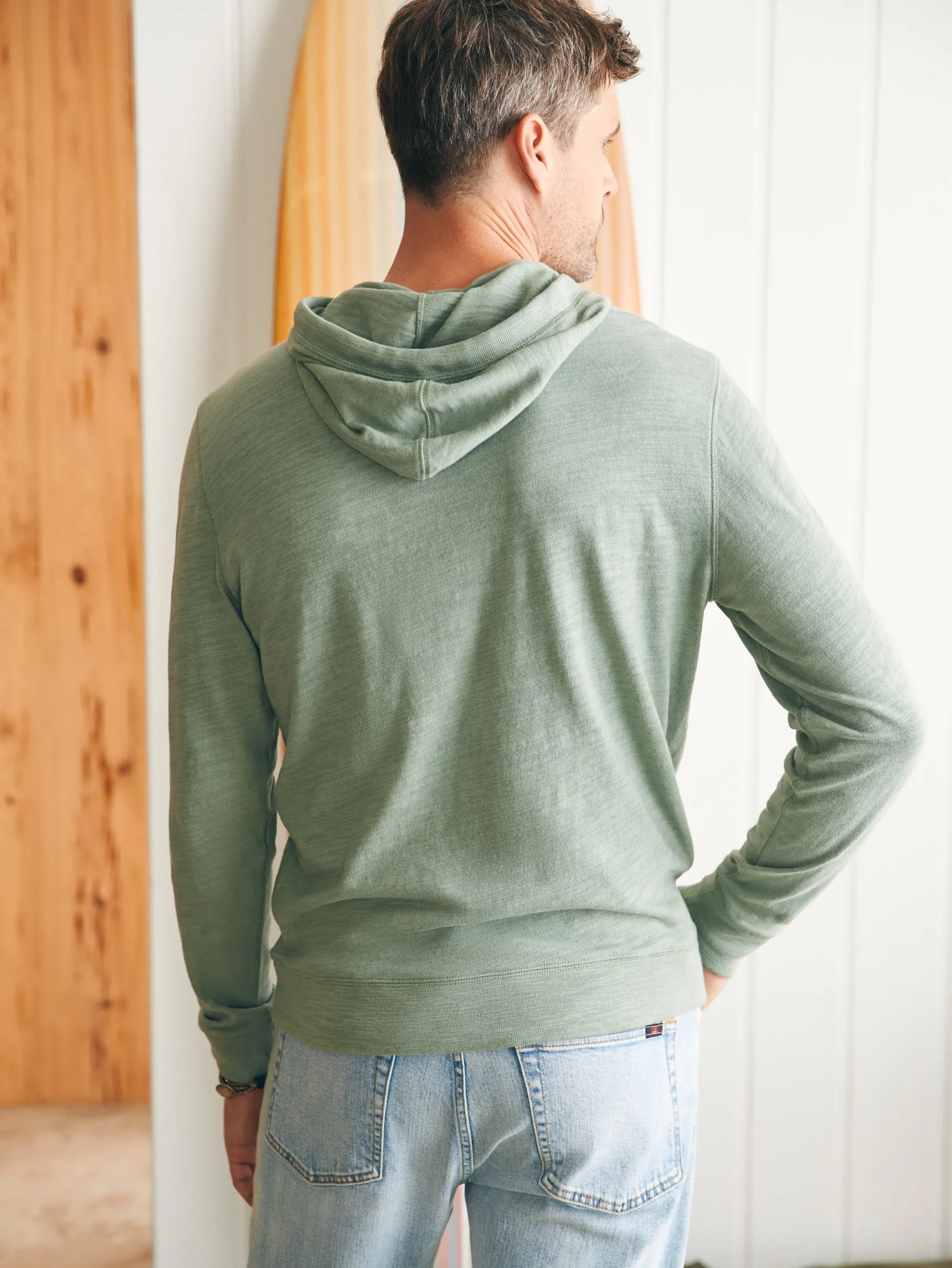 Faherty Brand Sunwashed Slub Hoodie -