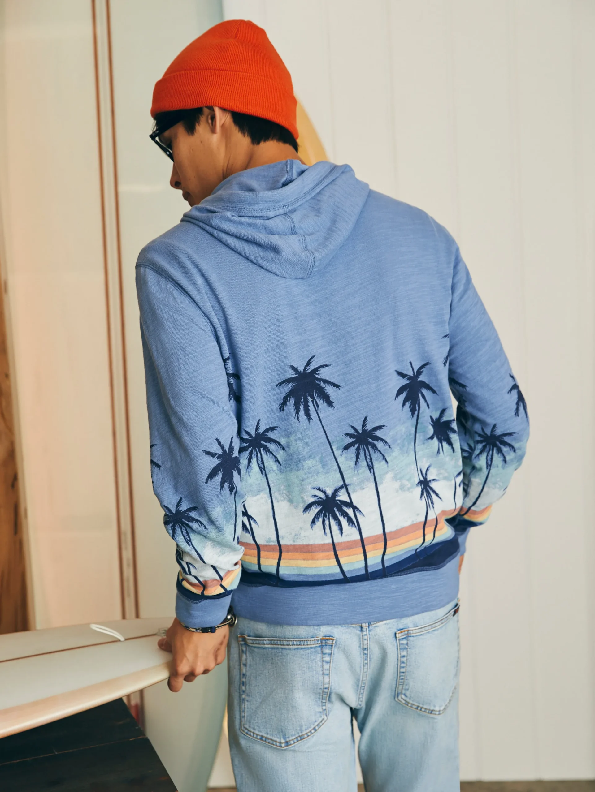 Faherty Brand Sunwashed Slub Hoodie -