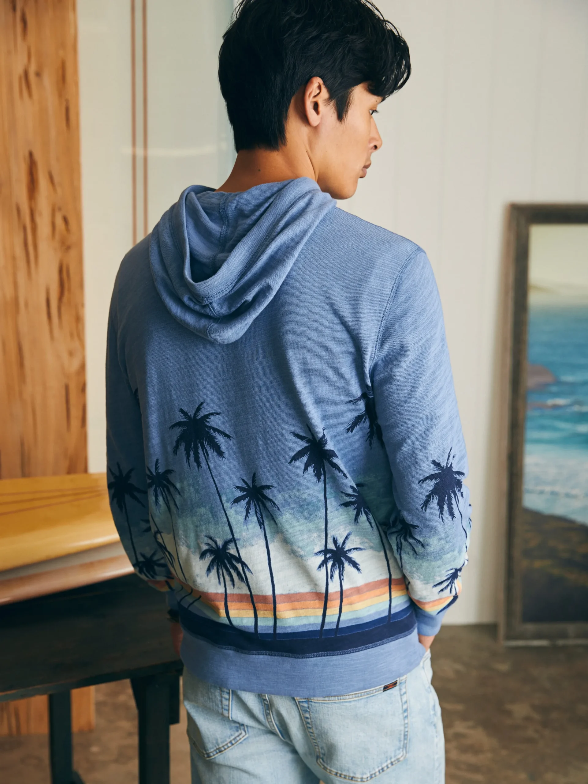 Faherty Brand Sunwashed Slub Hoodie -