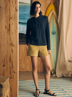 Women Faherty Brand Sunwashed Slub Hoodie -