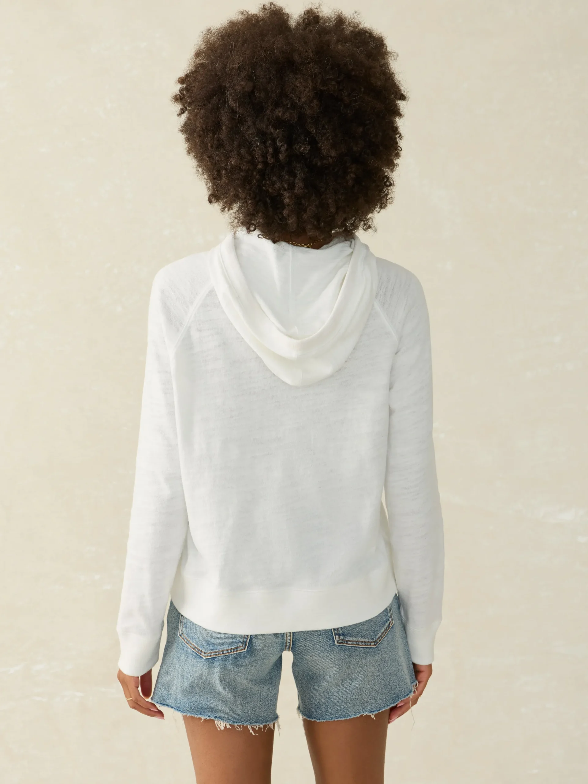 Women Faherty Brand Sunwashed Slub Hoodie -