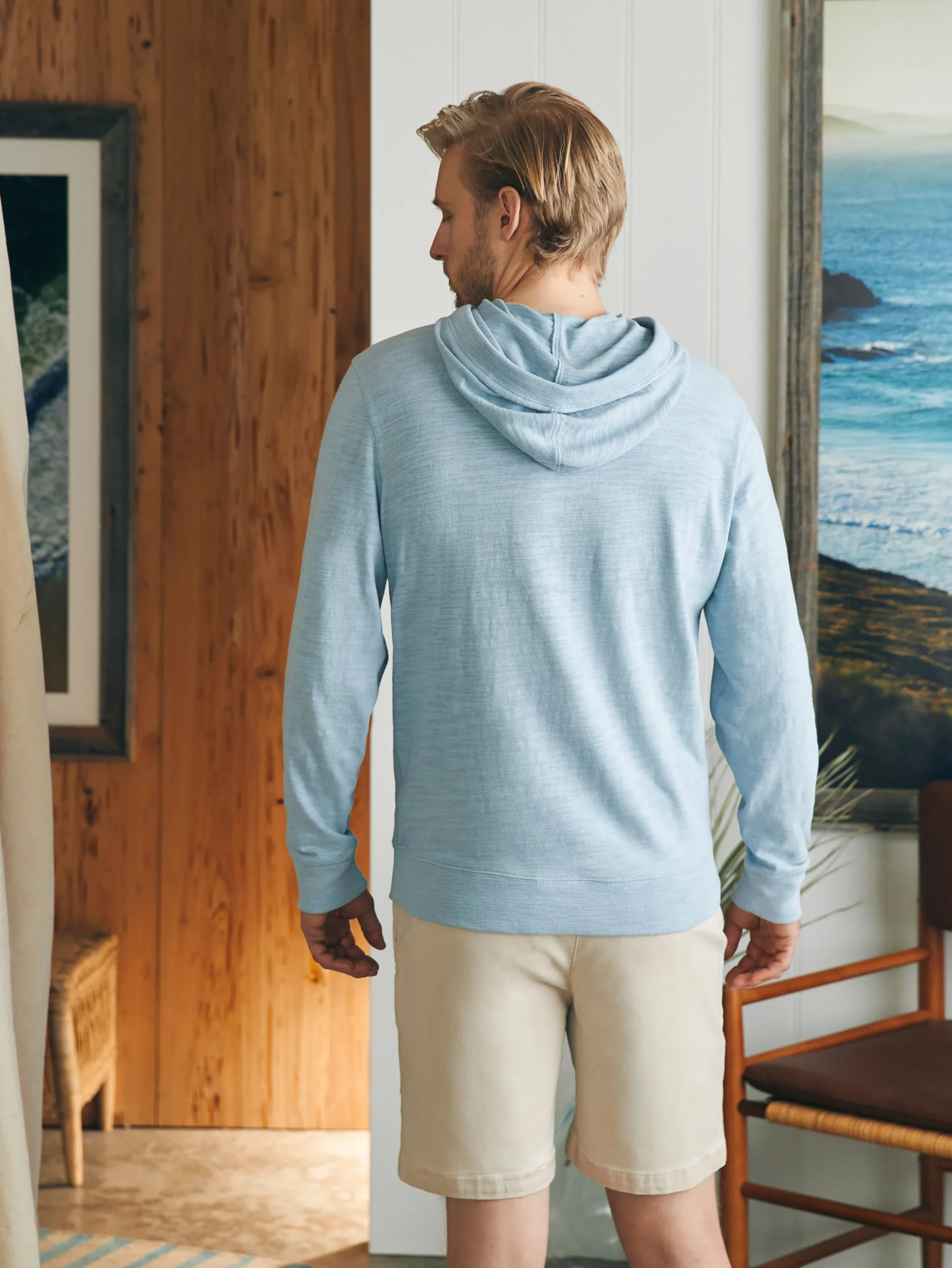 Faherty Brand Sunwashed Slub Hoodie (Tall) -