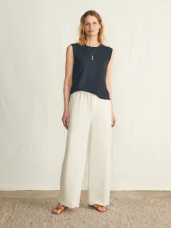 Women Faherty Brand Sunwashed Slub Muscle Tank -