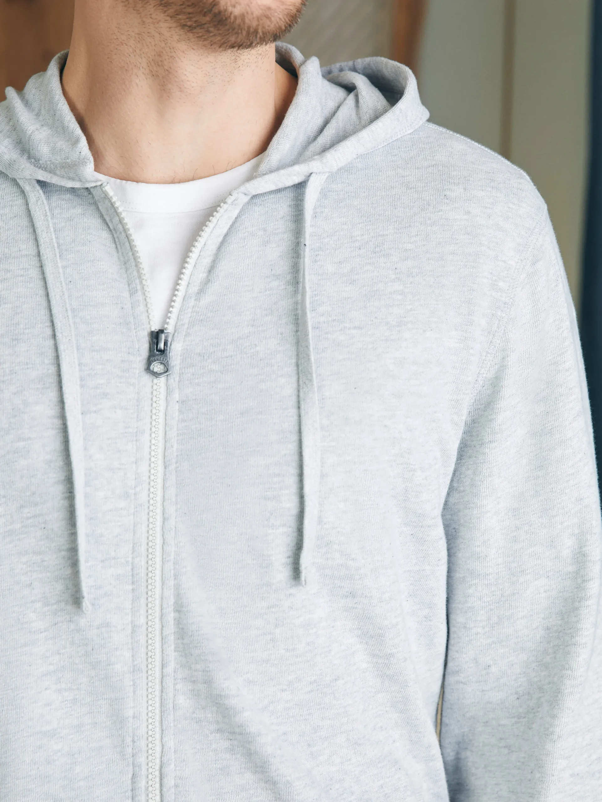 Faherty Brand Sunwashed Slub Zip Hoodie -