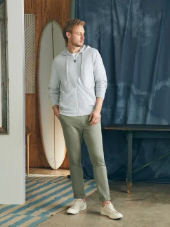 Faherty Brand Sunwashed Slub Zip Hoodie -